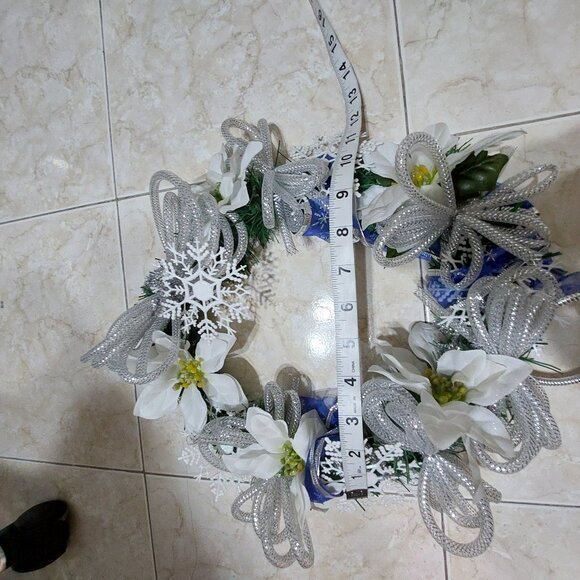 Handmade DIY Holiday Festive Wreath Xmas Holiday Decor Happy Greetings - Picture 3 of 8